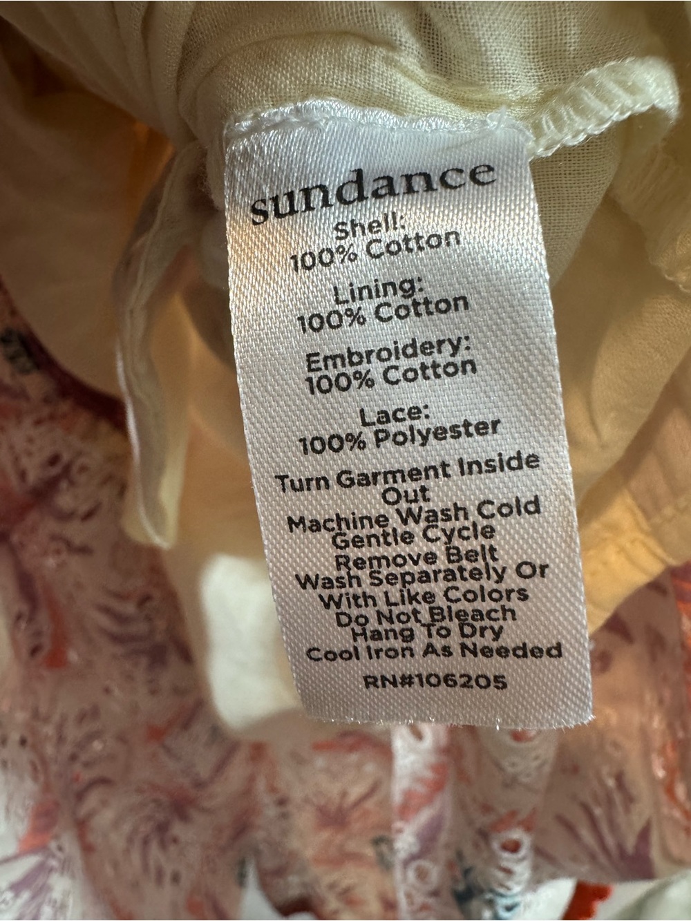 Sundance Sleeveless Cream Maxi Dress with Orange & Purple Geometric Print XL - Picture 8 of 9